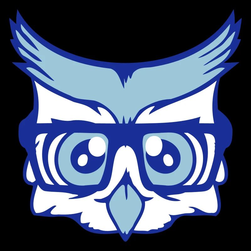 Eule Nerd Geek Hormbrille Vogel Uhu Brille schlau