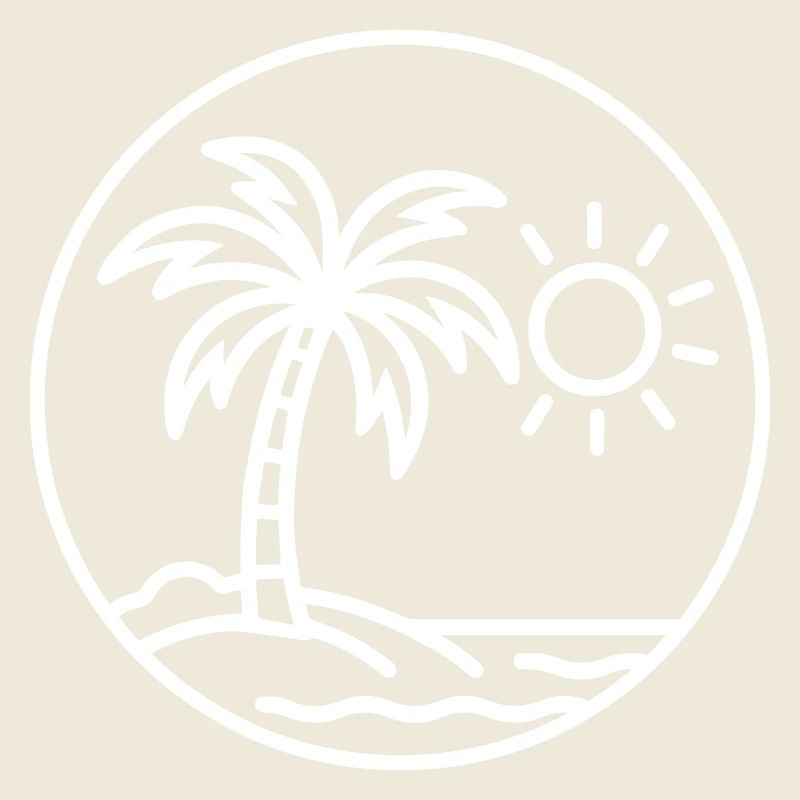 Summer Palm Trees Beach