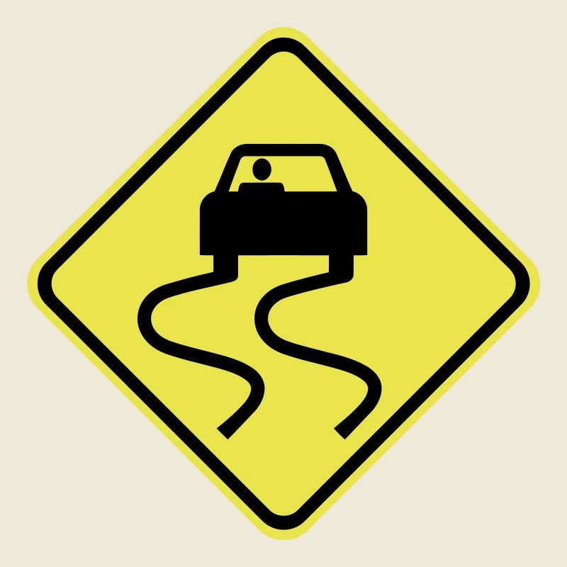 Glissant Signalisation routière