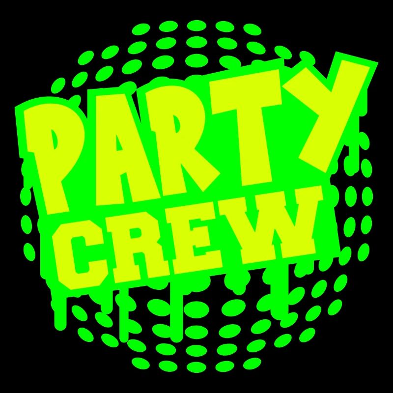 Party Crew Fun Logo Feiern Team Freunde Mitglied