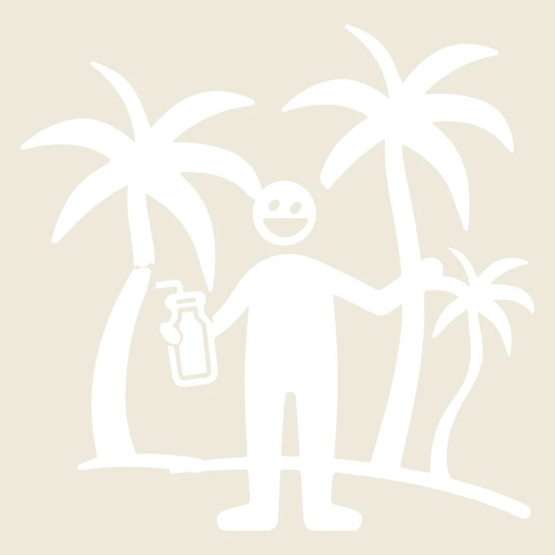 Palm Trees Vacationer Party Icon