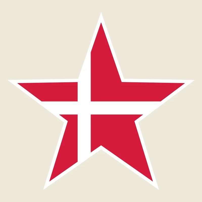 Denmark Danmark Star Logo