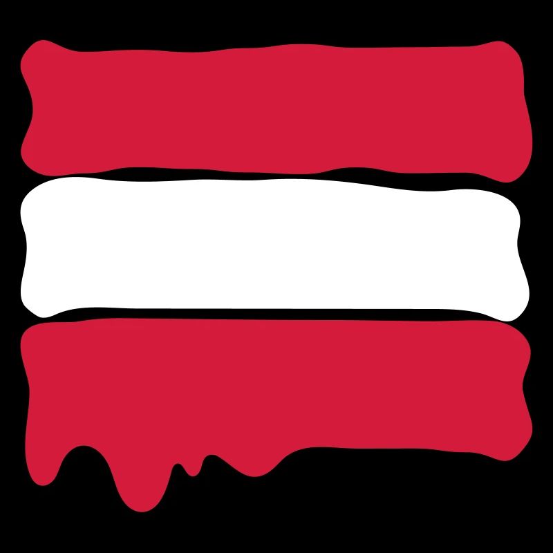 Runny paint flag Austria