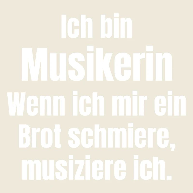 Musician making music while smearing bread