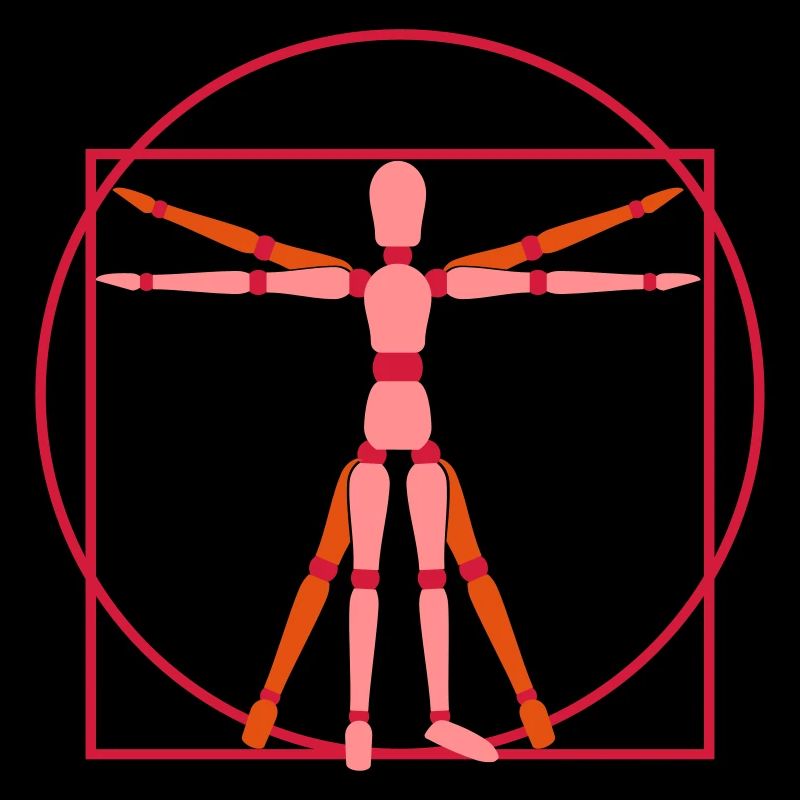 Dummy Gliederpuppe Leonardo da Vinci Mensch