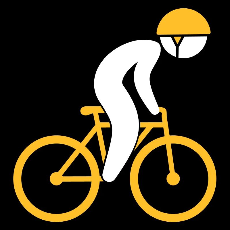 Un cycliste de course sur son vélo