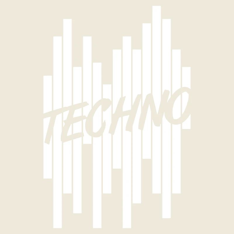 Techno Liebe Zitat Spruch Musik Party Feiern Logo