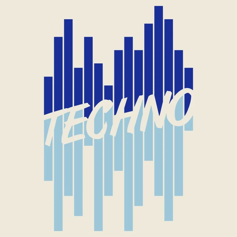 Techno Liebe Zitat Spruch Musik Party Feiern Logo