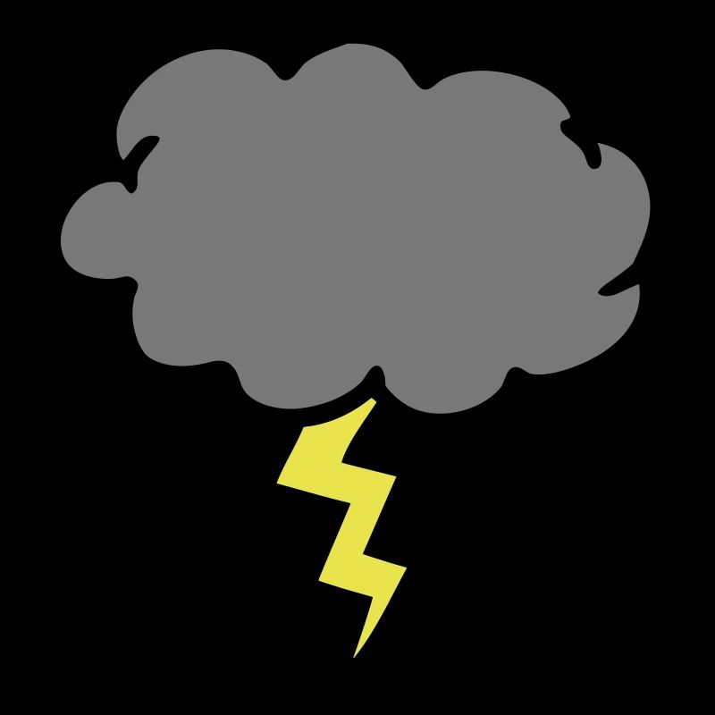 nuage d'orage éclair coup de foudre