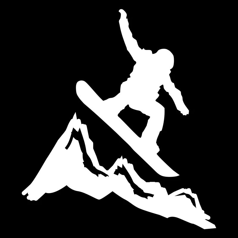 snowboard mountains jump