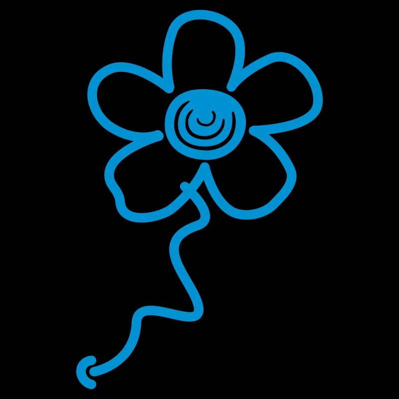 flower cyan