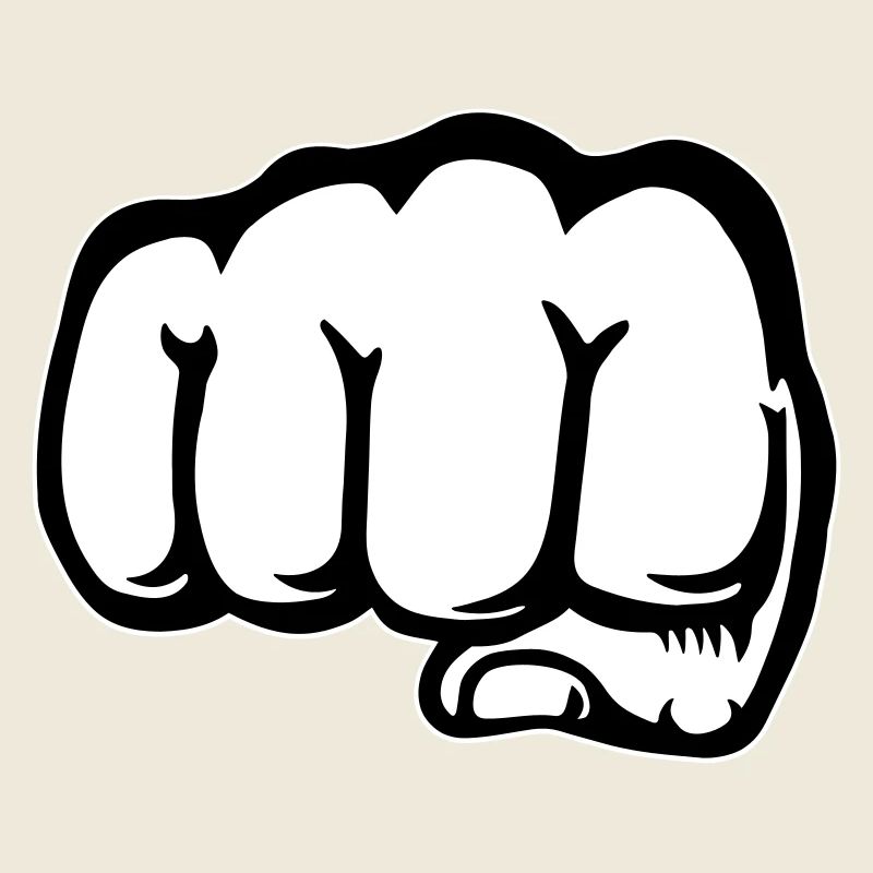 Faust Hand Symbol vorne