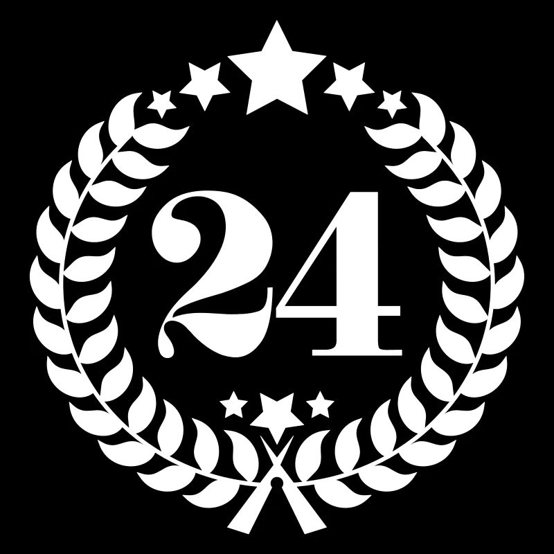 24ter numéro de bague d'anniversaire de 24 ans