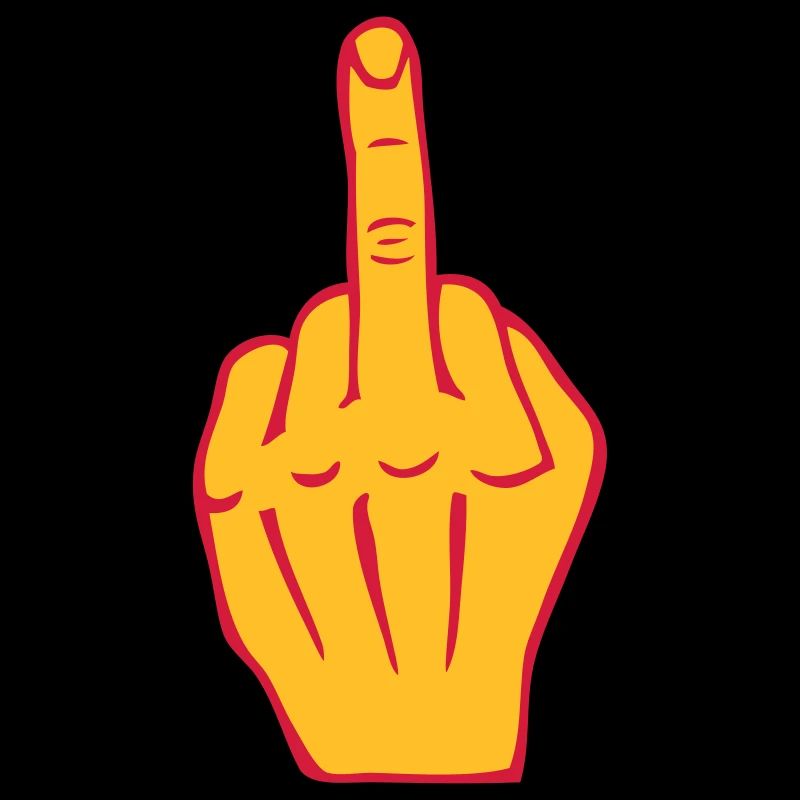 Fick Mittelfinger Beleidigung Provokation