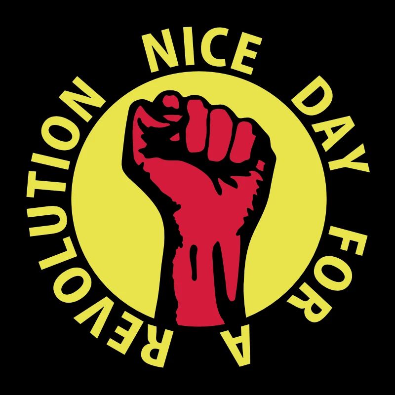 3 colors - nice day for a revolution - against