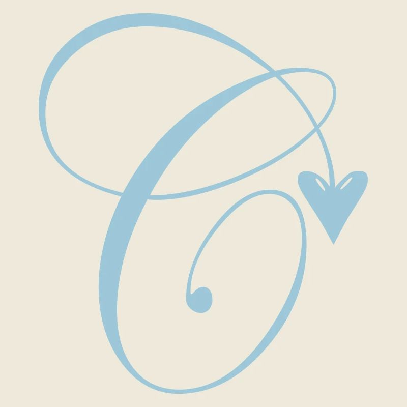 Monogramme C Vigne Coeur