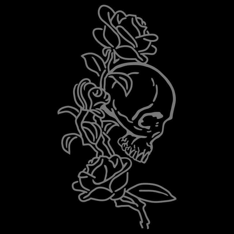 skull and roses es123