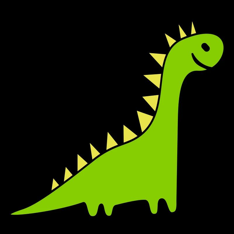 Dinosaurier Langhals - Motivfarben anpassbar