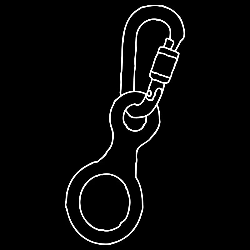 Karabiner Abseilachter 2