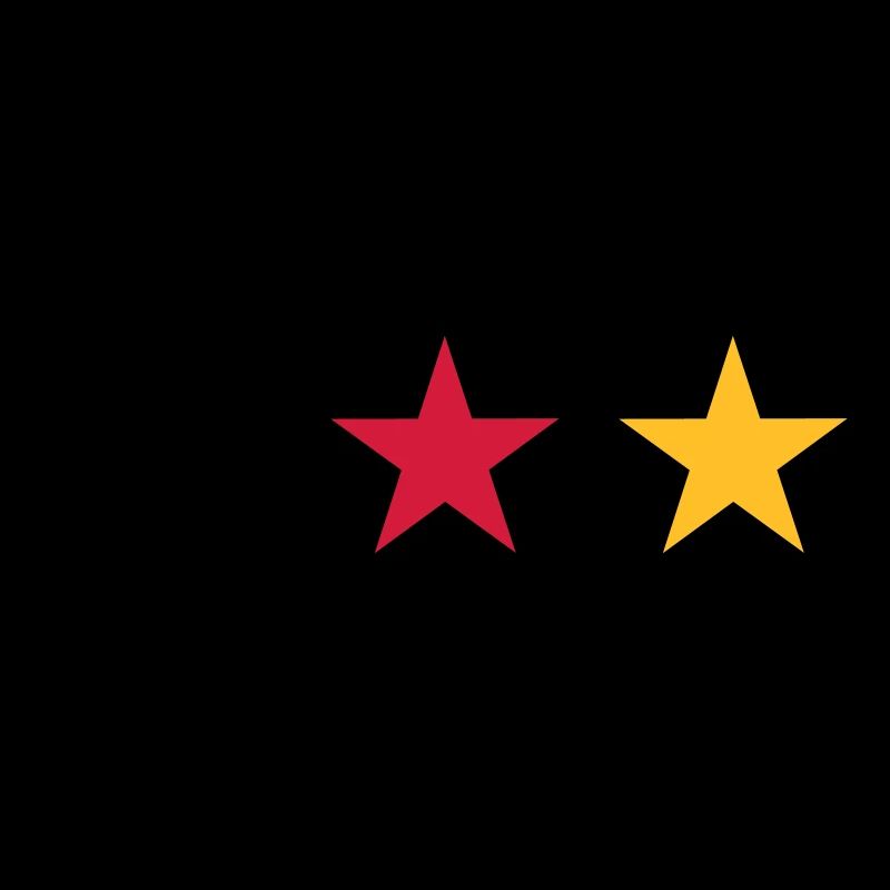 Germany three stars in Black Red Gold