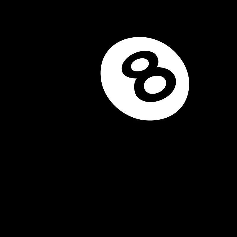 boule 8 billard noir 502