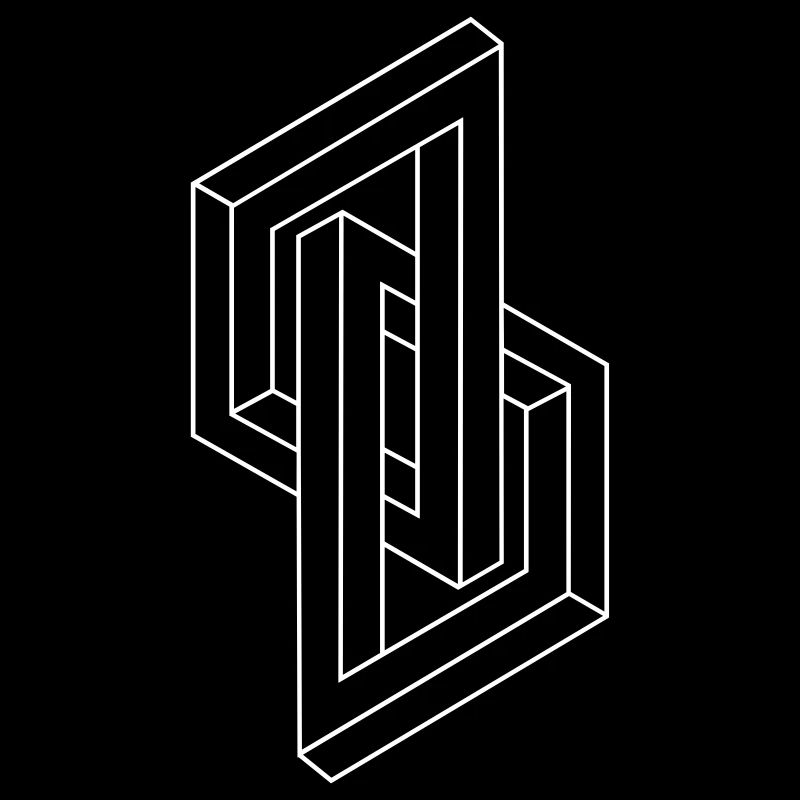 Optical Illusion - Impossible figure - Geometry