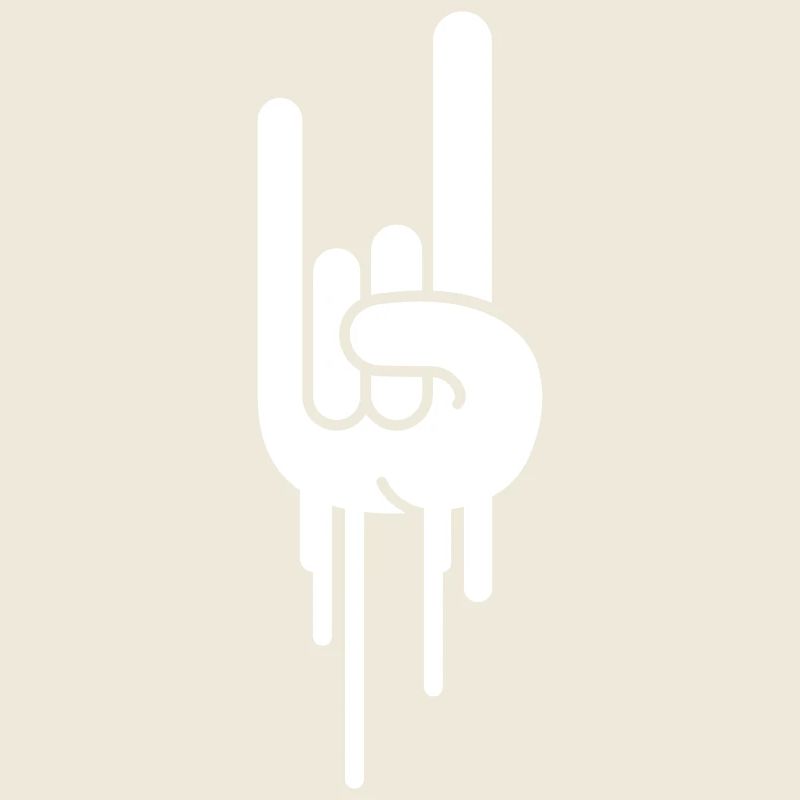 Heavy Metal Hard Rock Graffiti Cornes Geste de la main