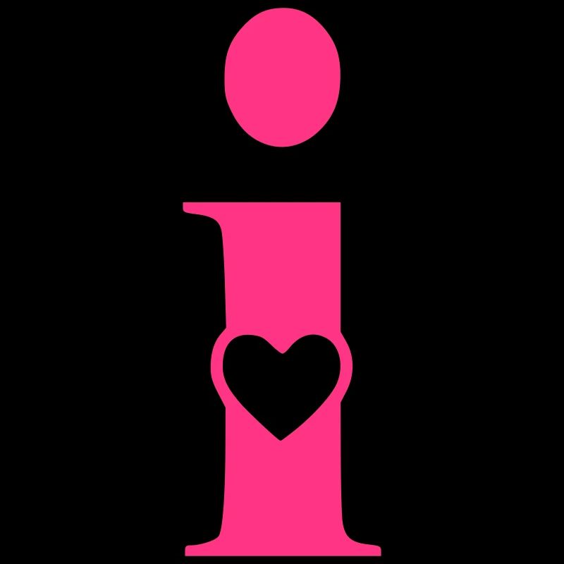 Lettre i Lettre initiale avec coeur