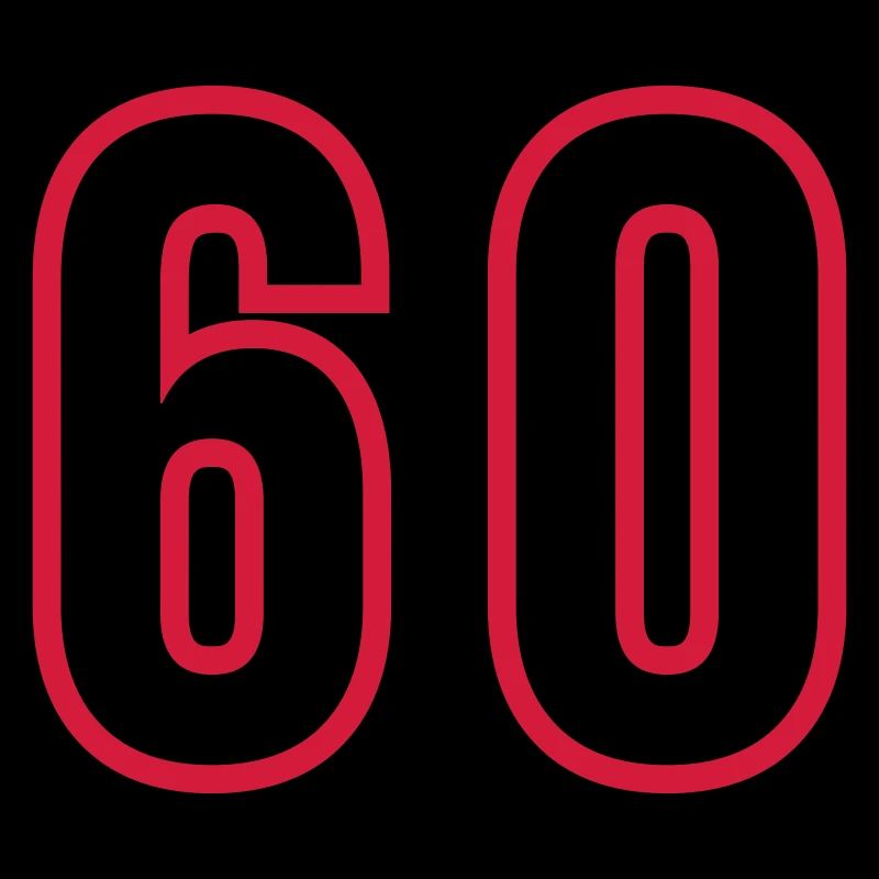 Maillot 60 Années Chiffres