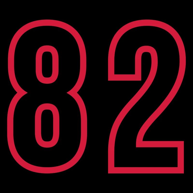 82 Number Years Jersey