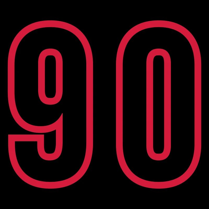 Maillot 90 Années Numérotées