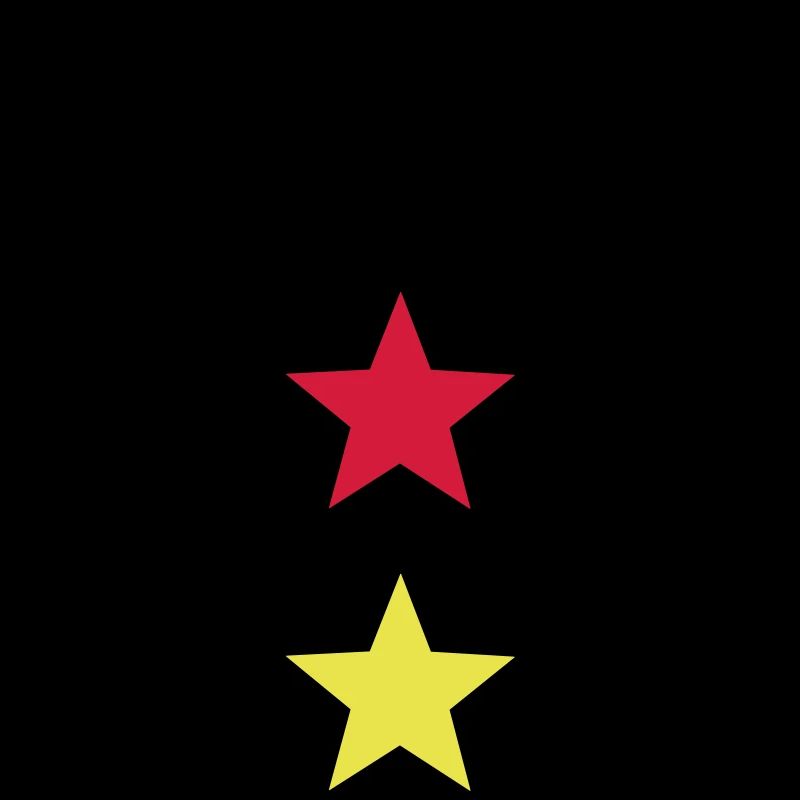 Flag Germany star black red gold