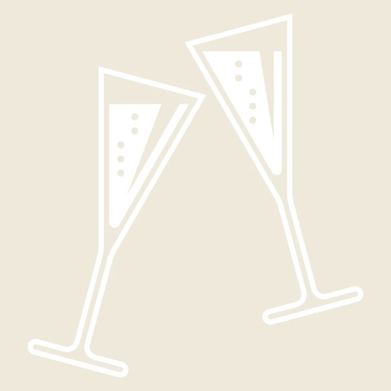 2 verres à (vin mousseux / entonnoir / zu / blanc)