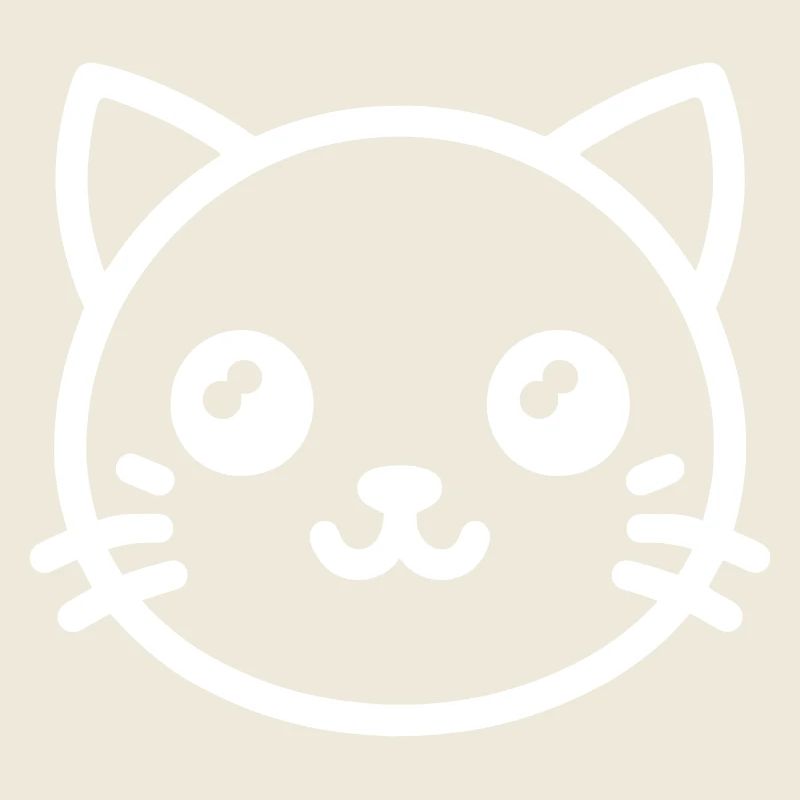 Tête de chat mignon Chat mignon