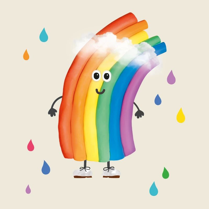 Rudi Regenbogen "bunte Regentropfen"