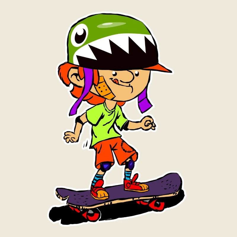 Sharkhelm Skateboy