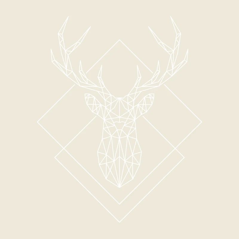 Polygon Hirsch weiss