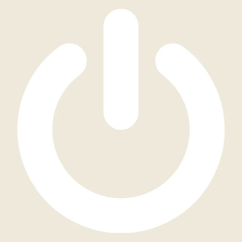 Bouton d'alimentation blanc