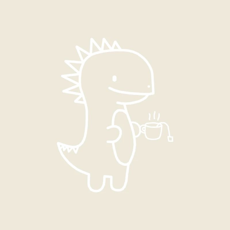 Dinosaurier Tee Kaffee