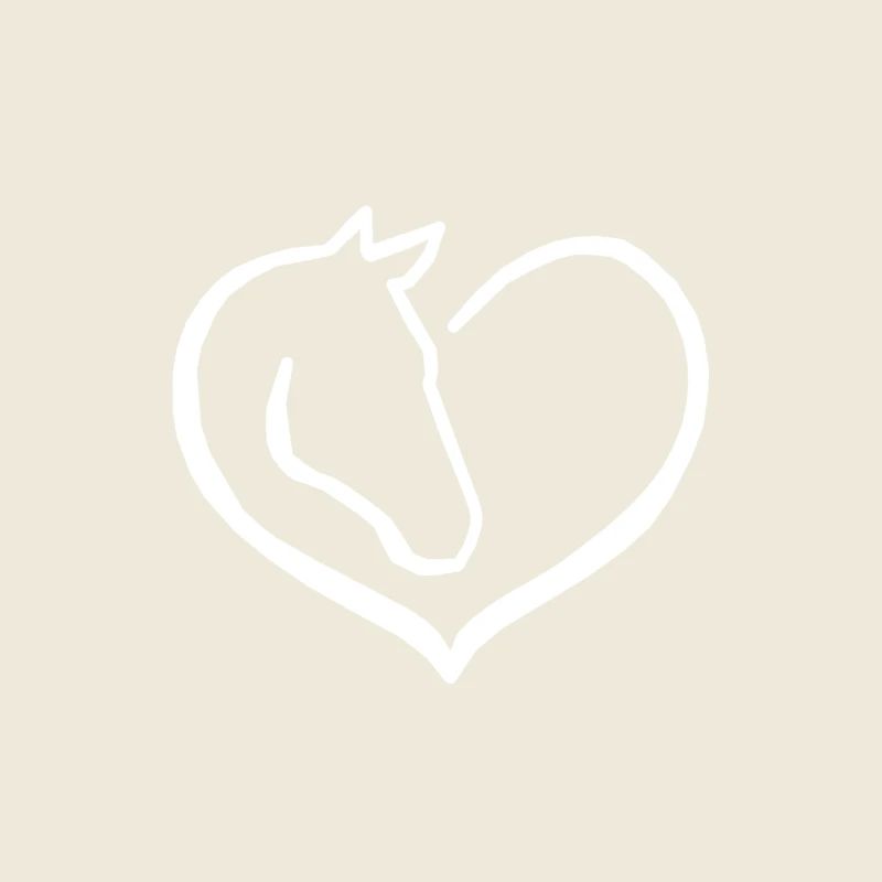Pferd Herz Liebe Reiten Geschenk