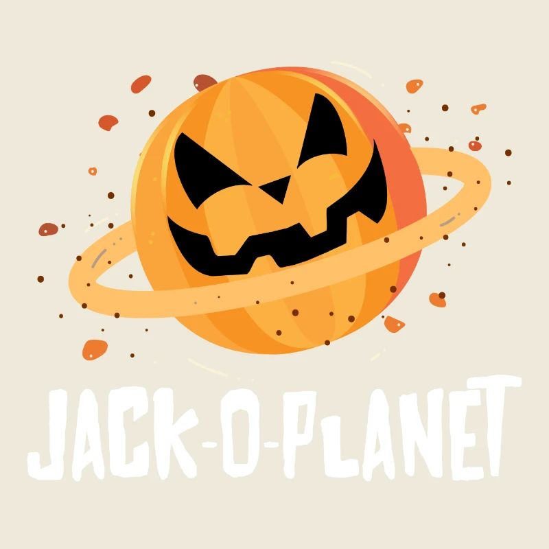 Halloween Kürbis Gesicht Jack-O-Planet