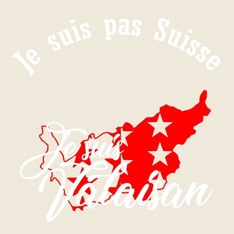 Je suis Valaisan Carte Valais Rouge