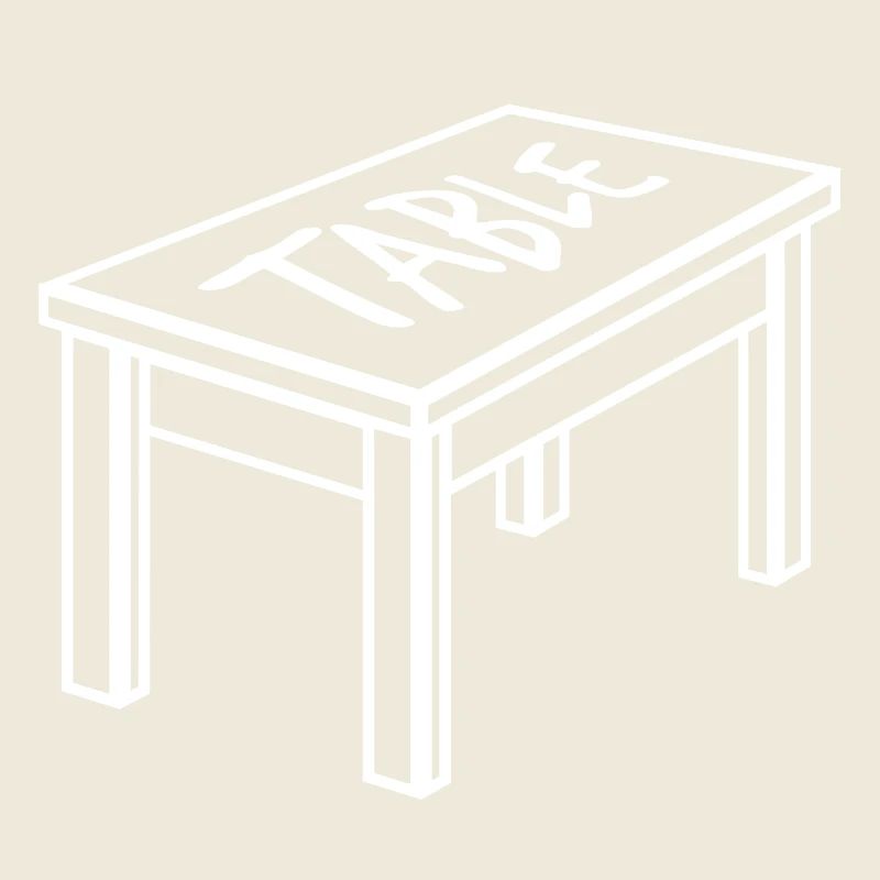 Table dining table furniture object carpenter