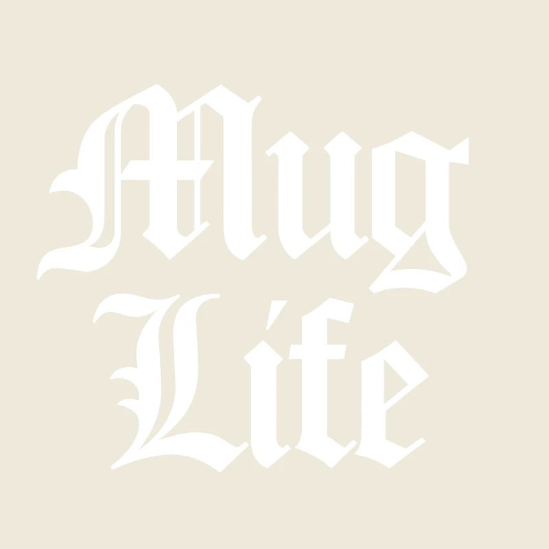 Mug Life (Pun) blanc