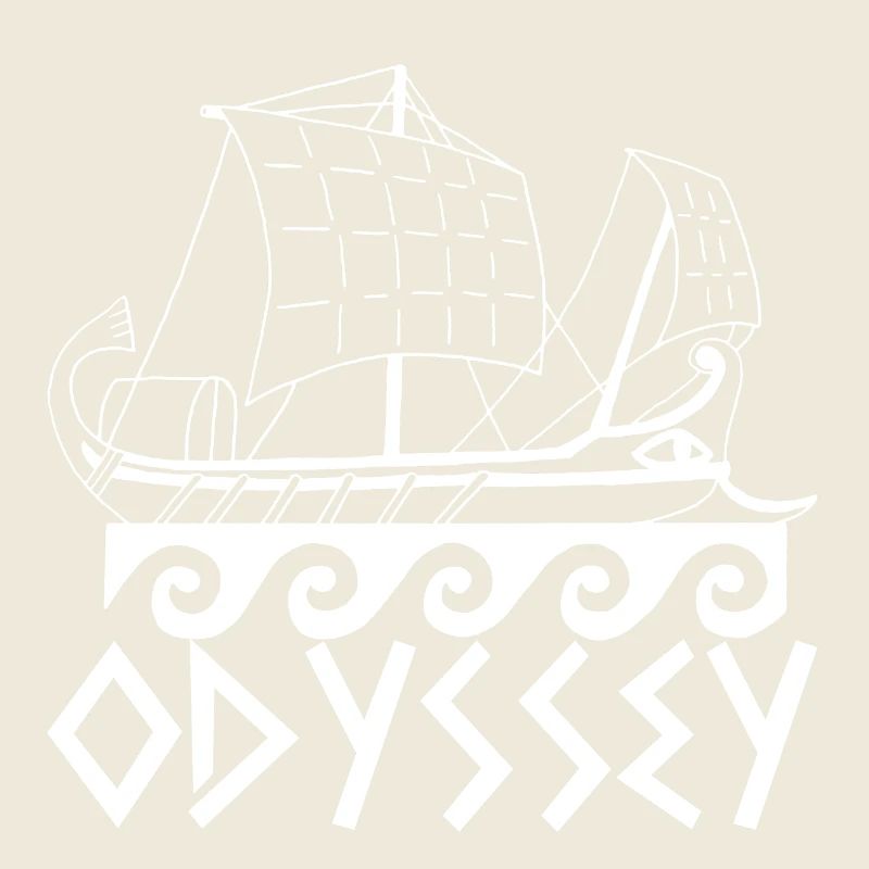 Bateau et odyssée (blanc)