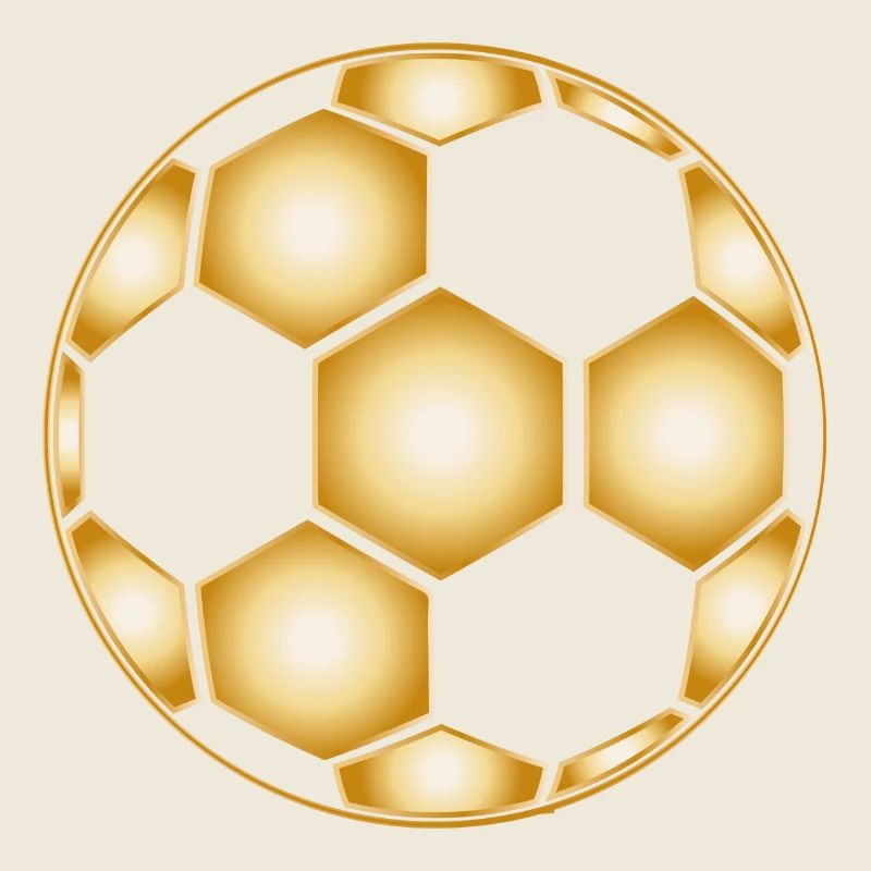gold-plated football pattern