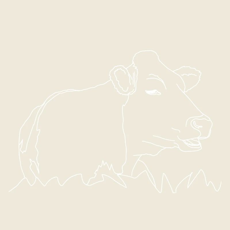Don fermier de vache couchée en ligne