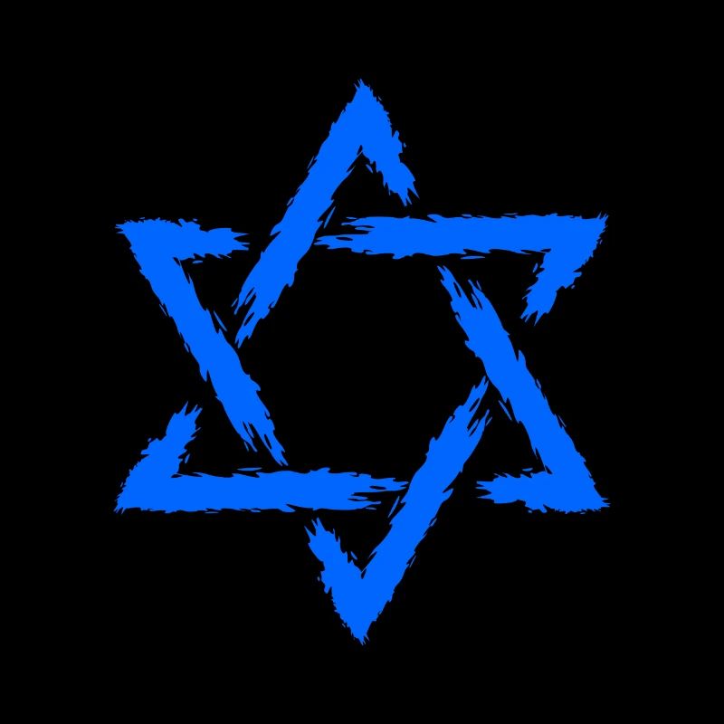 Davidstern Symbol Blau Stern