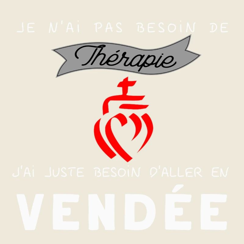 Vendee thérapie humour tee