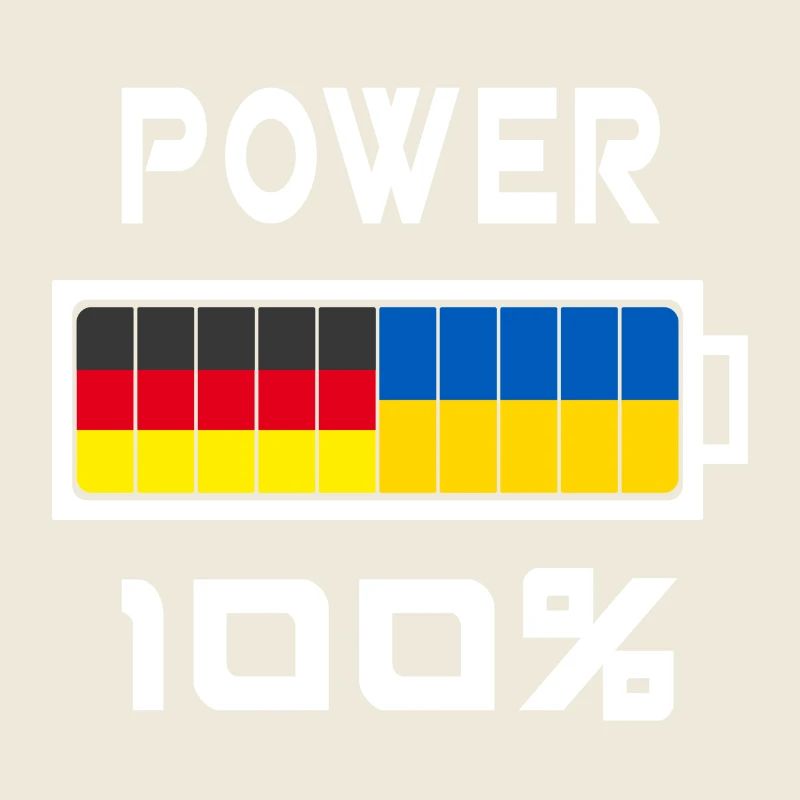 Deutschland und Ukraine Power 100%